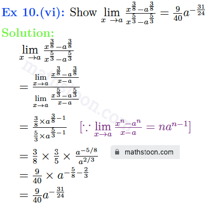 sn dey-11-limits-solution-vsatq-Ex 10.(vi)