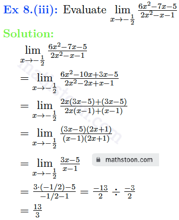 sndey-11-limits-solution-vsatq-Ex 8.(iii)