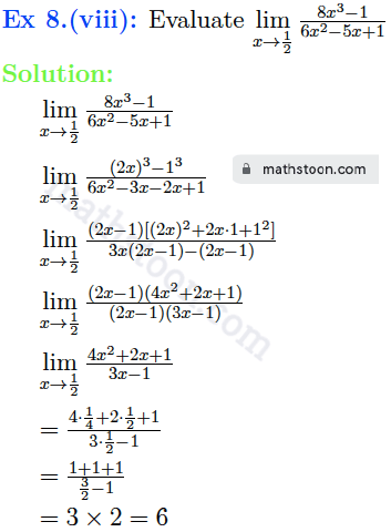 sndey-11-limits-solution-vsatq-Ex 8.(viii)