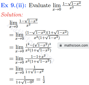 sndey-11-limits-solution-vsatq-Ex 9.(ii)