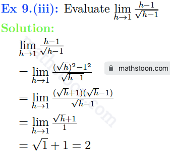 sndey-11-limits-solution-vsatq-Ex 9.(iii)