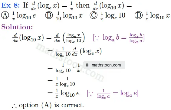 sn dey-11-differentiation-solution-mctq-question 8