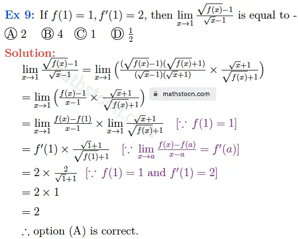 sn dey-11-differentiation-solution-mctq-question 9