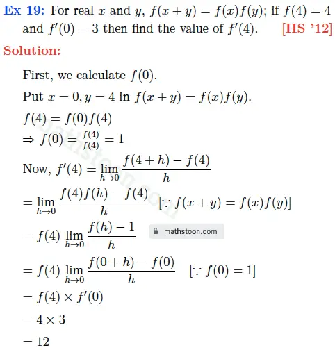 sn dey-11-differentiation-satq-Ex 19 solution