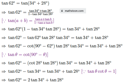 sn dey class 11 compound angles very short q2.(vi) solution